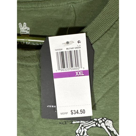 Junk Food Men's Grateful Dead Skeleton Short Sleeve T-shirt, NWT, Size XXL - Picture 4 of 5